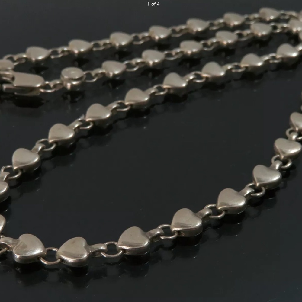 20” Tiffany heart link necklace